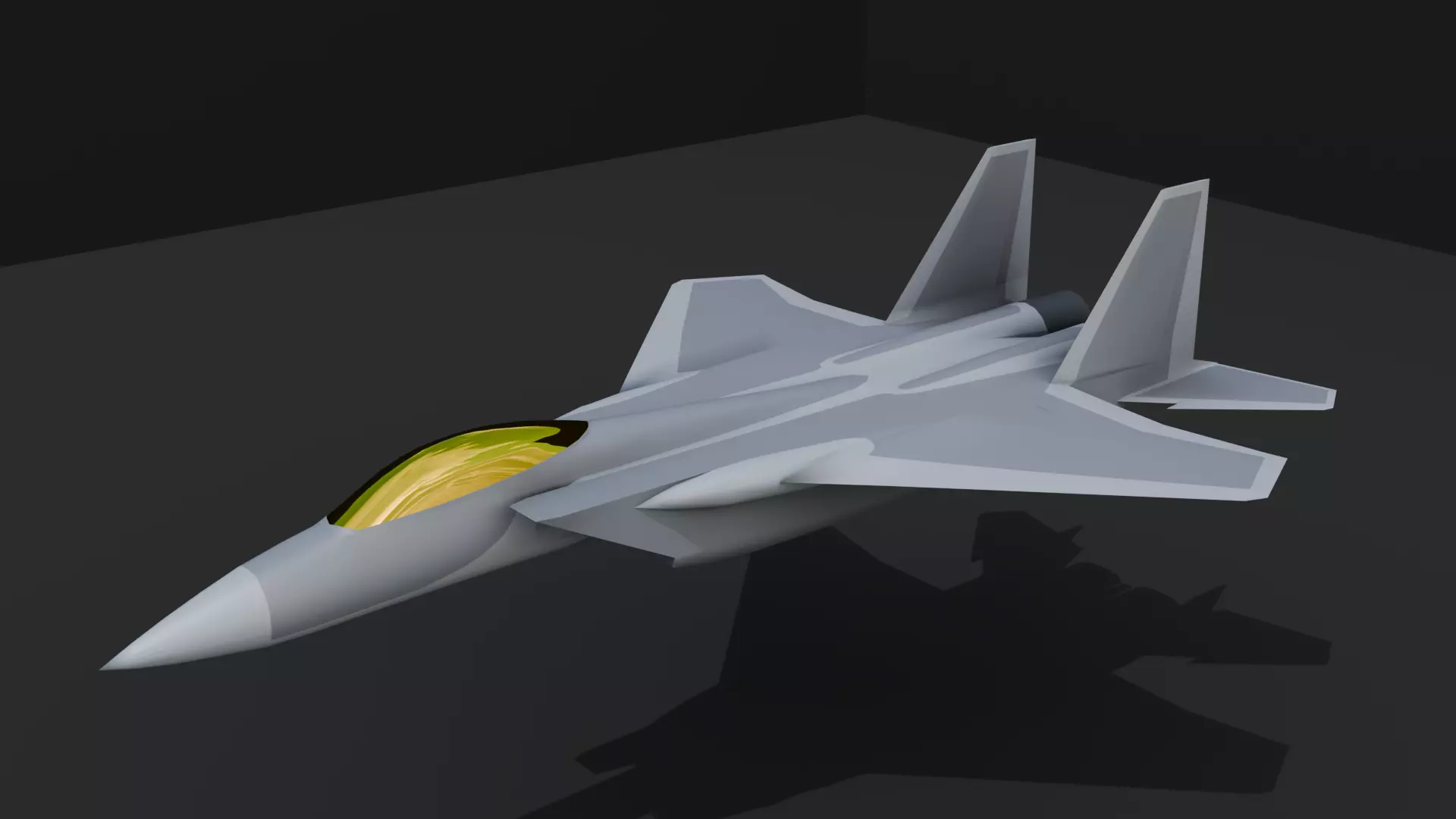 F-15 for game Low-poly 3D model