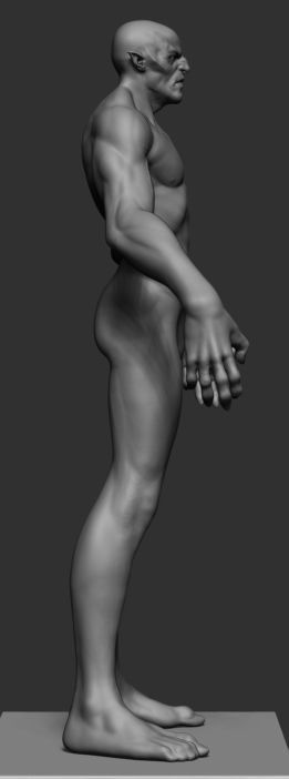 ZCreature naked man 3D model_3