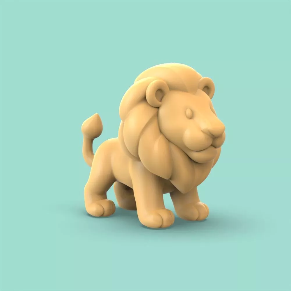 Lion leon 3D print model