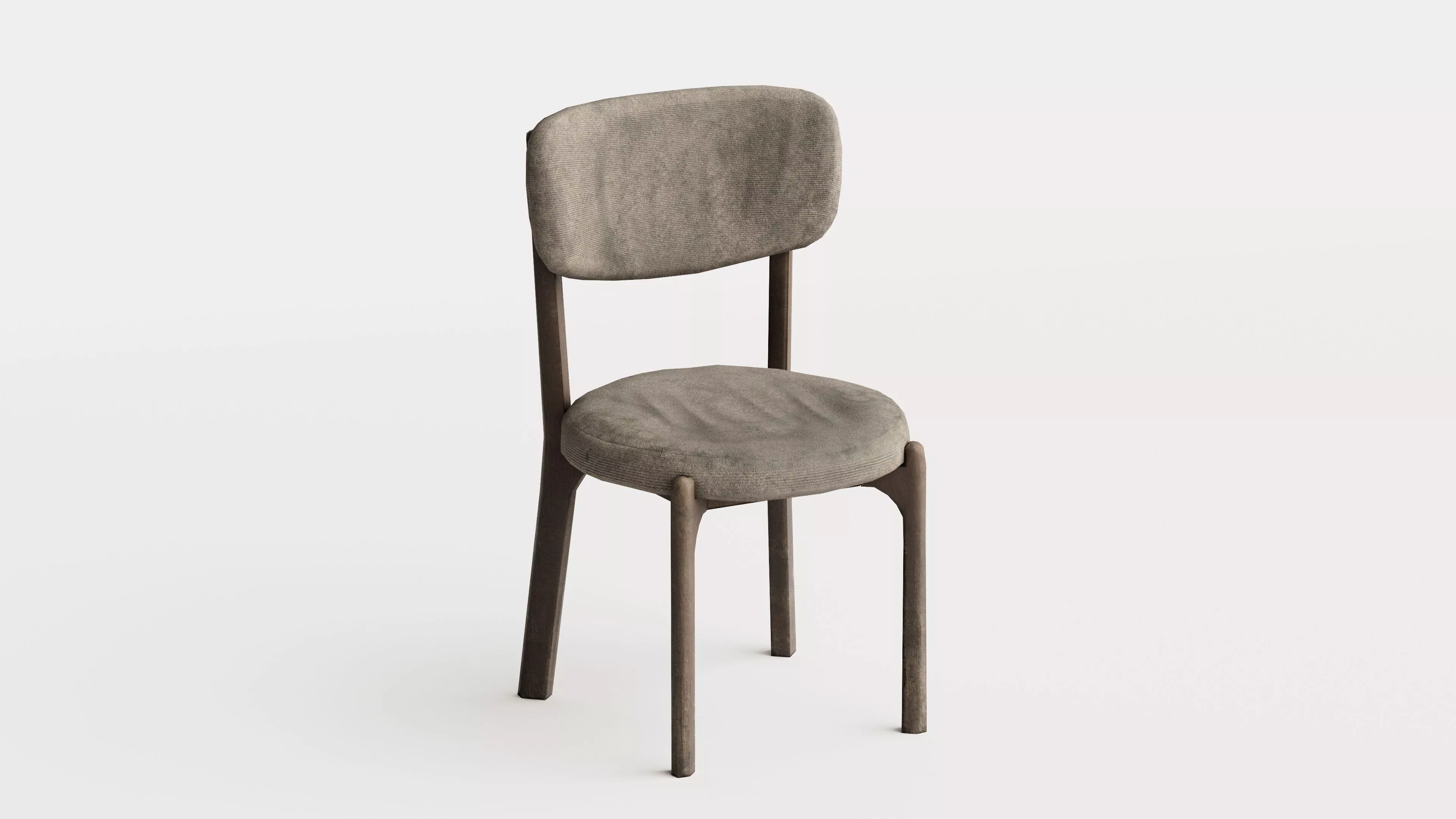 Dining Chair - Dirty and Old - Game Ready Low Poly Low-poly 3D model