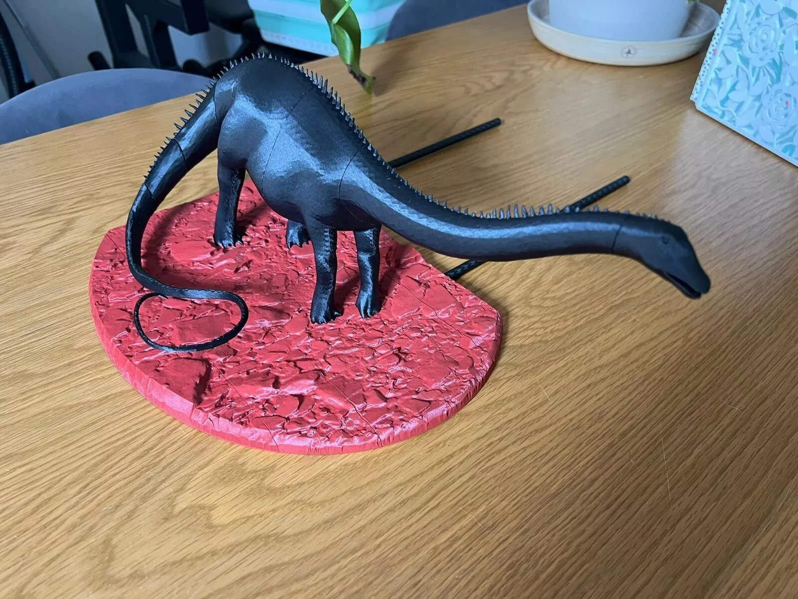 Dinosaur Vinyl Record Holder - STL 3D print model