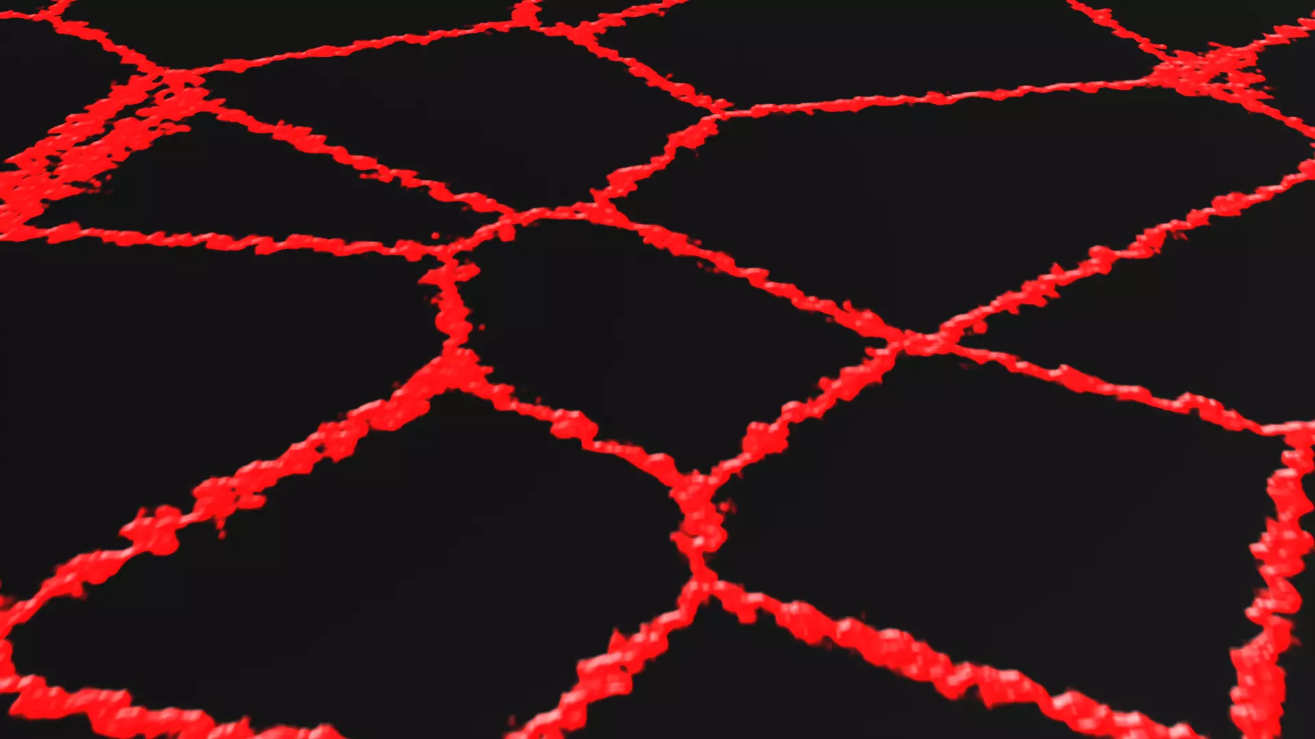 Procedural Lava Fissure Terrain - Seamless Looping Blender Scene Low-poly 3D model