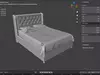 Luxury Wingback Diamond-Tufted Upholstered Bed - Sample File free 3D ...