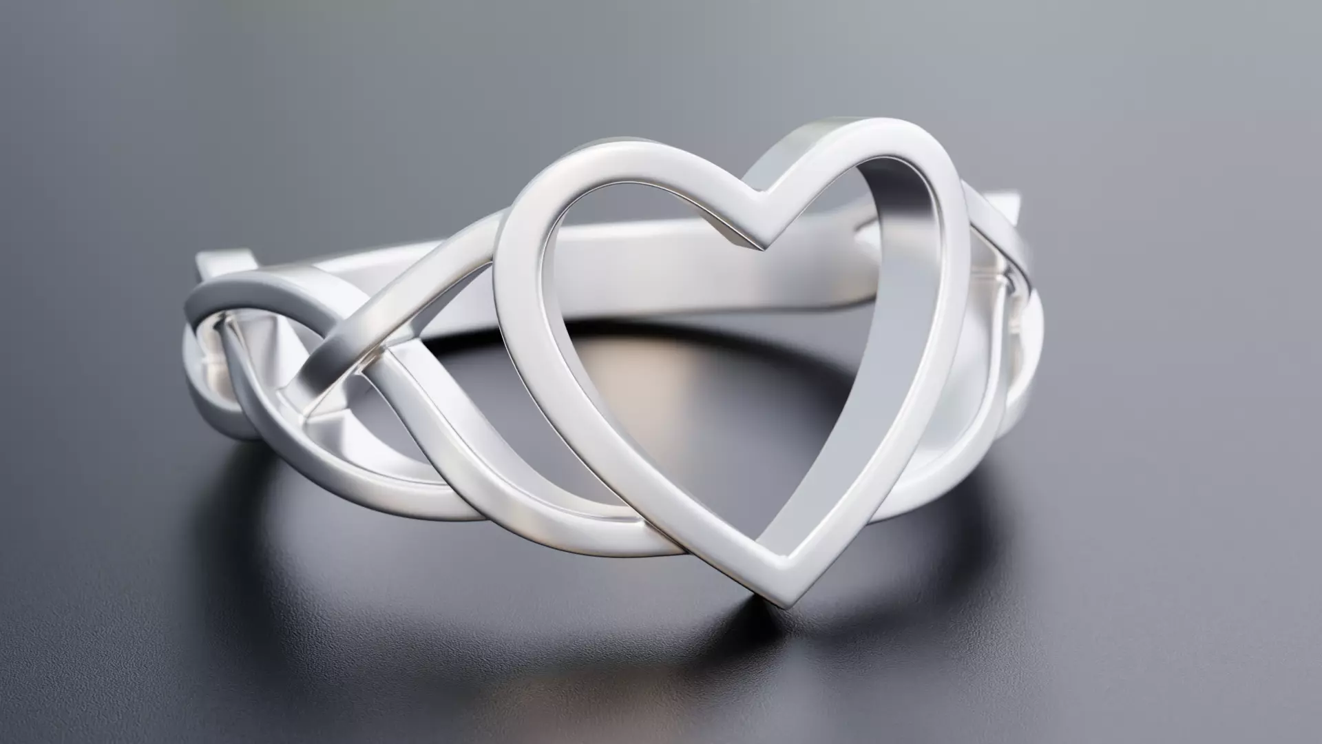Single Heart Ring - Design-6 3D print model