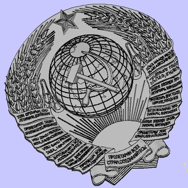 Arm of coat USSR 3D print model_1