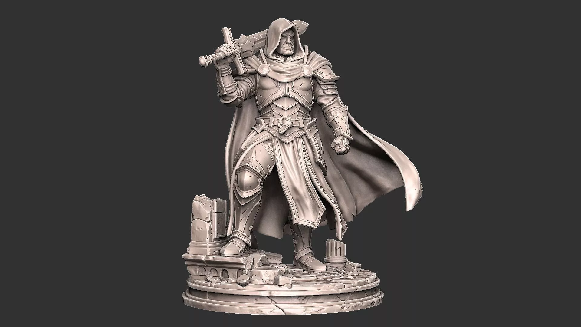 Malrik Duskwarde - Human Dark Knight Paladin 3D print model