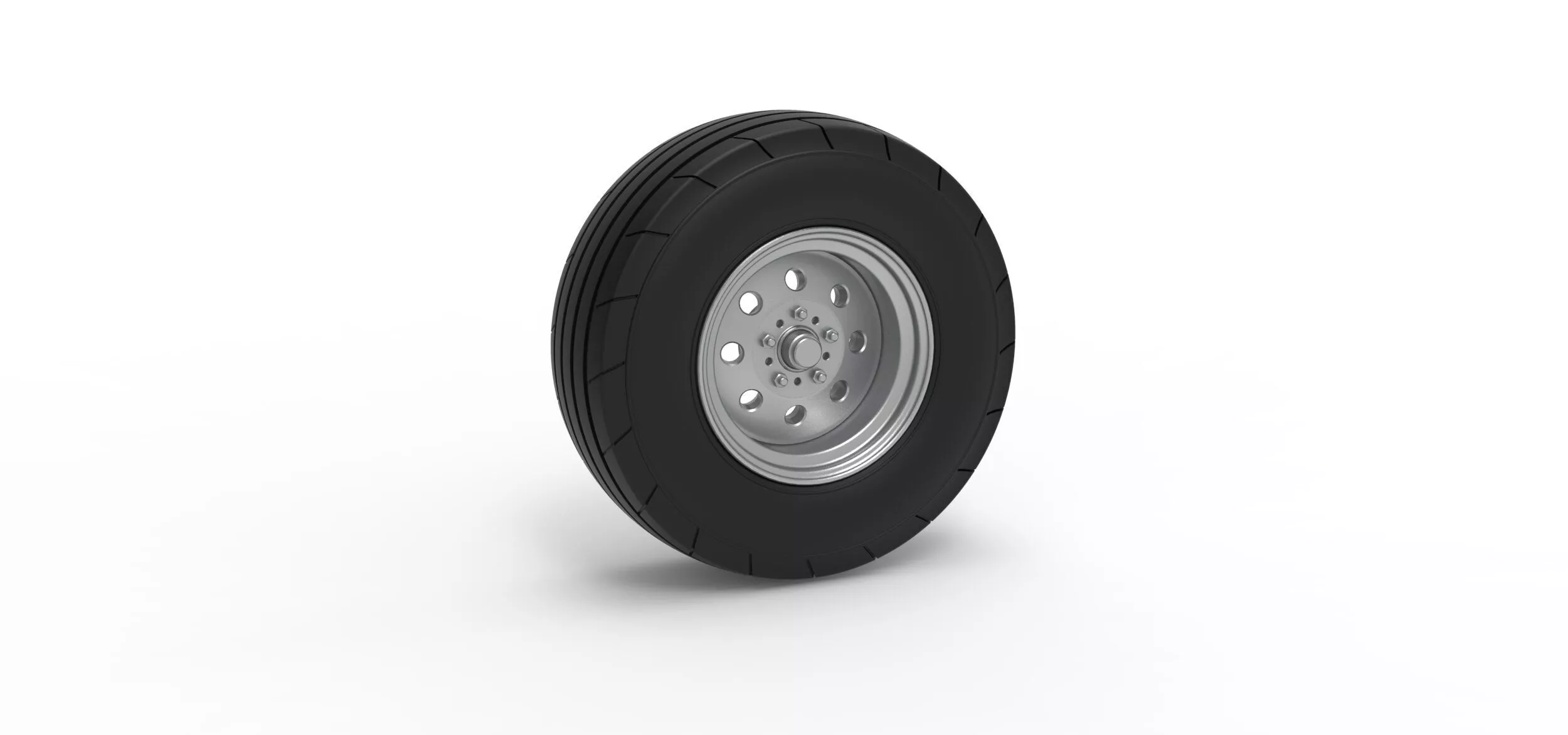 Front tractor wheel Version 4 Scale 1 to 25 3D print model