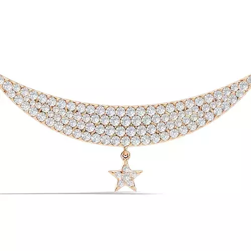 Star Diamond Pendant Necklace