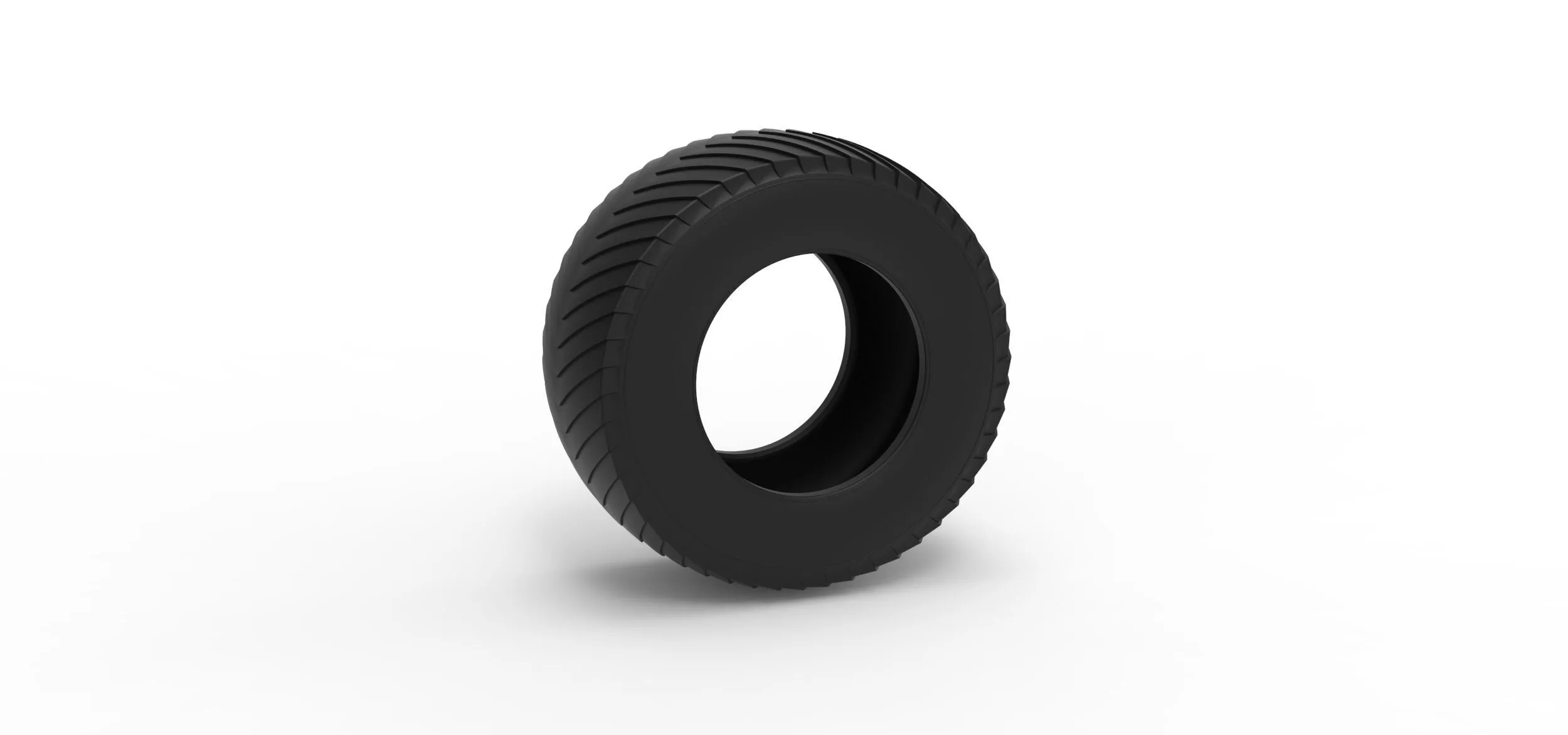 Pulling tractor rear tire 13 Scale 1 to 25 3D print model