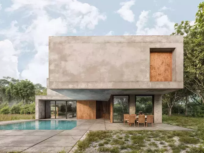 Photorealistic Modern Villa Exteriors Pack 3
