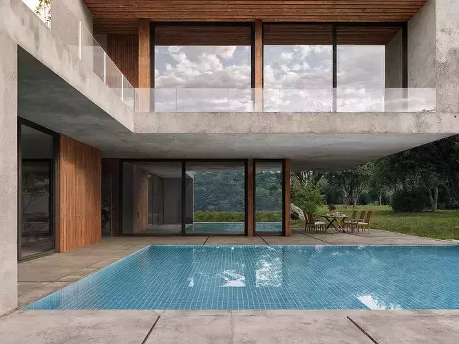 Photorealistic Modern Villa Exteriors Pack 5