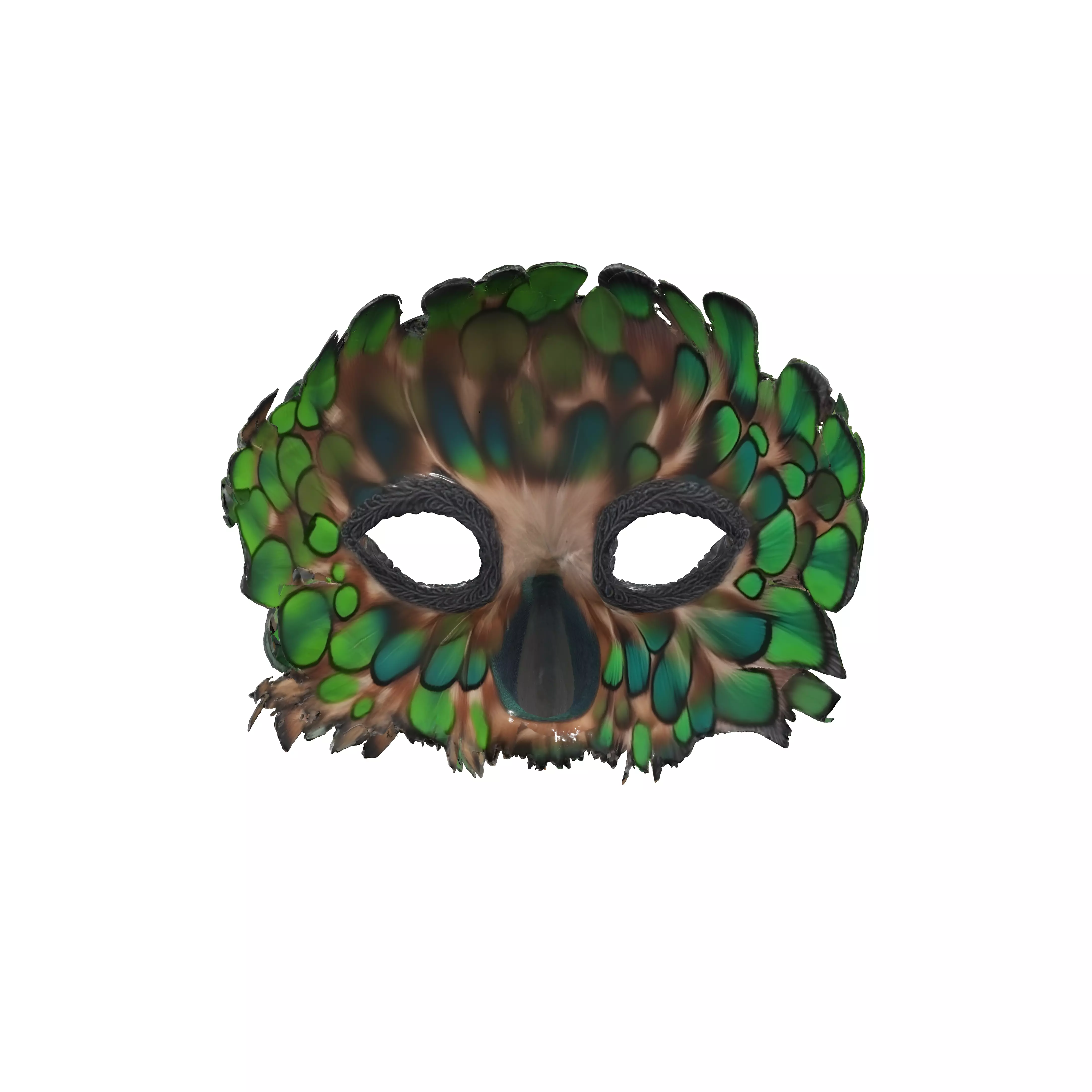 Emerald Plume Mask 3D model
