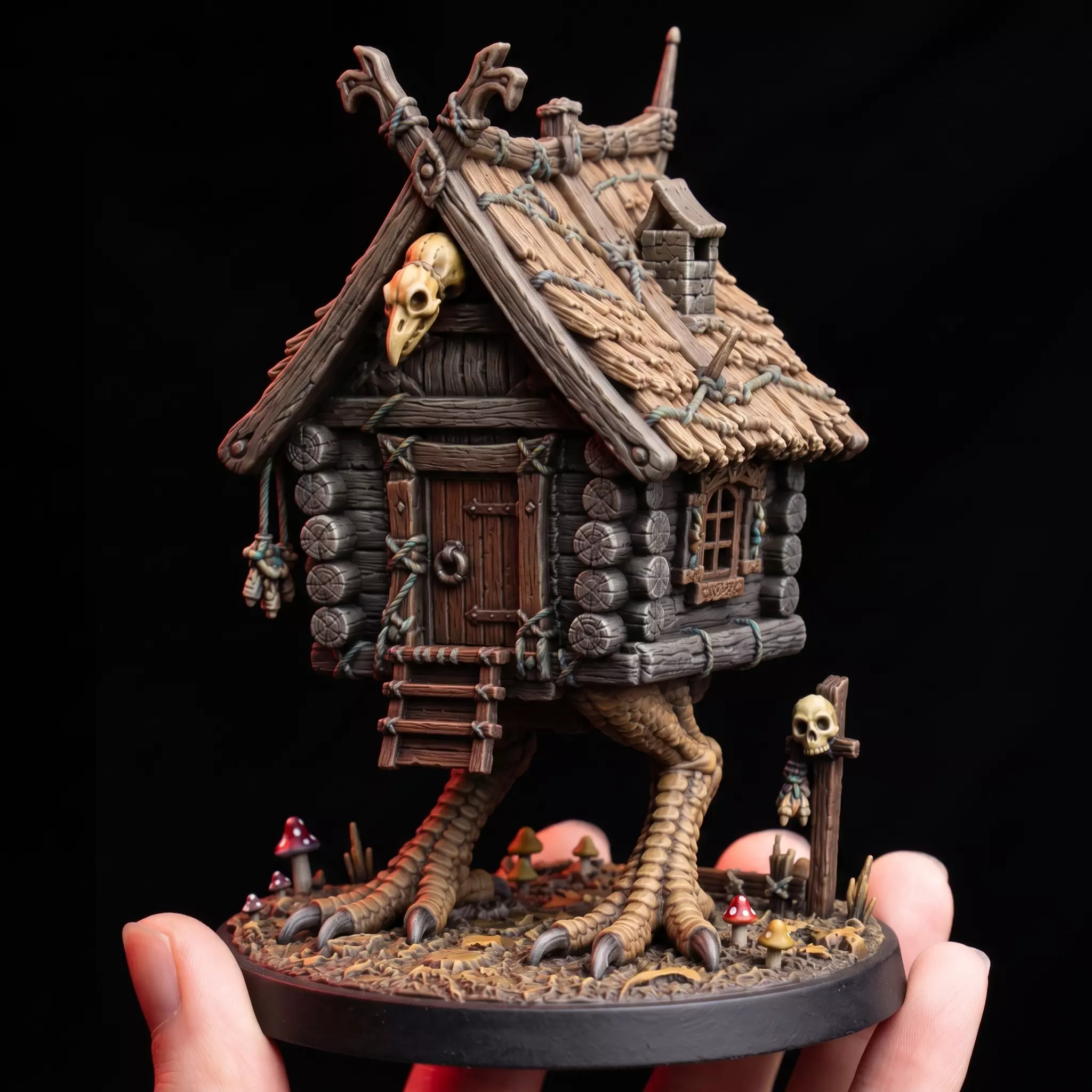 Baba Yaga Hut Witch Chicken Leg House Slavic Folklore Terrain 28 3D print model