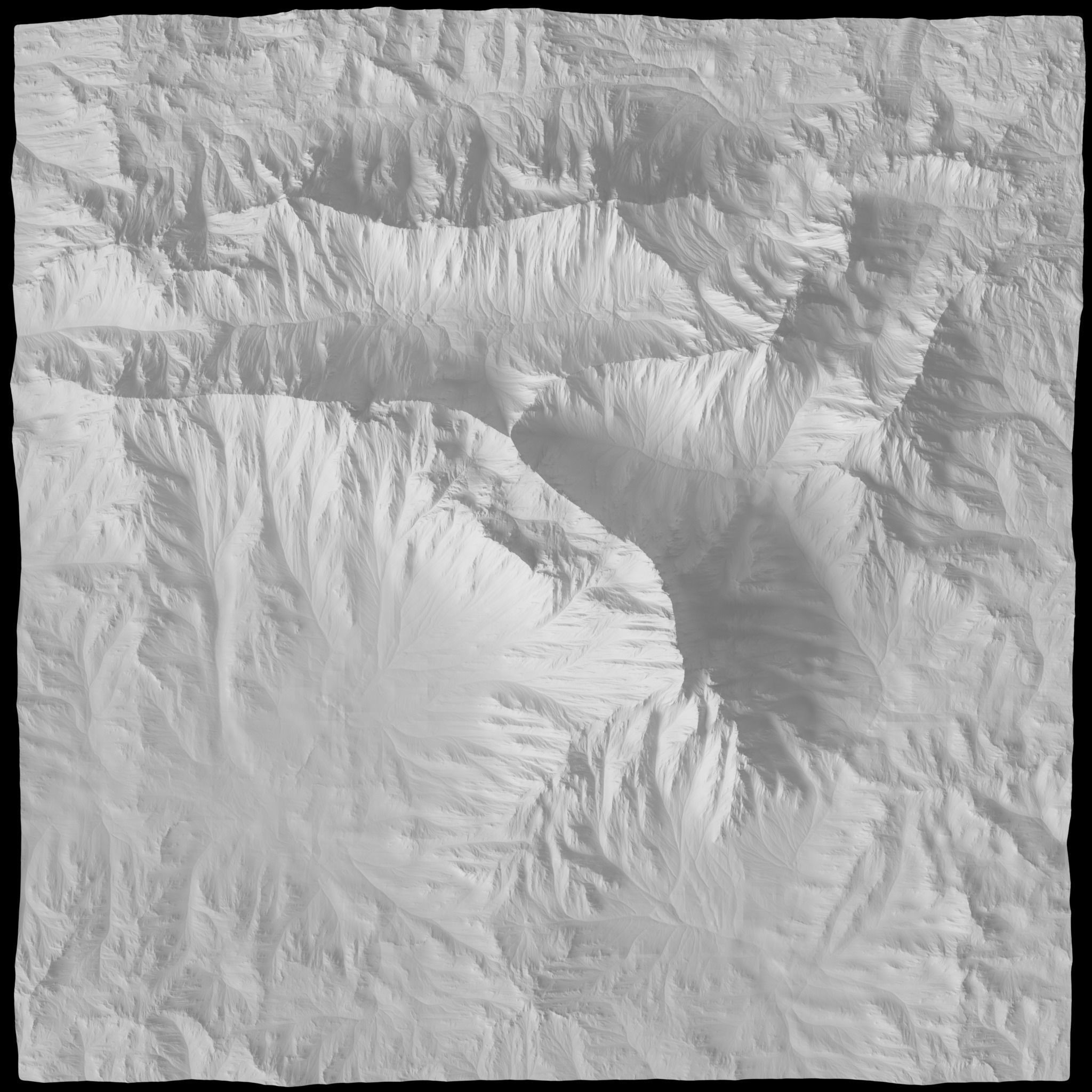 VR Ready Mountain Low-poly 3D model_9