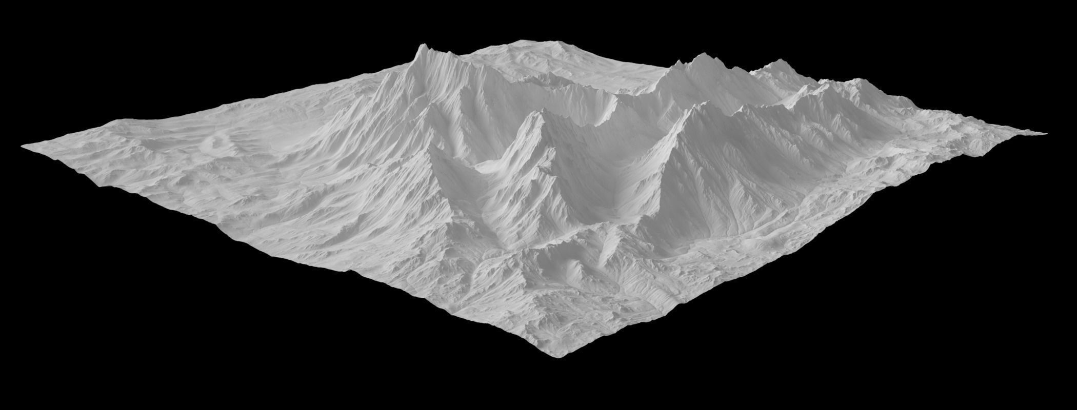 VR Ready Mountain Low-poly 3D model_8