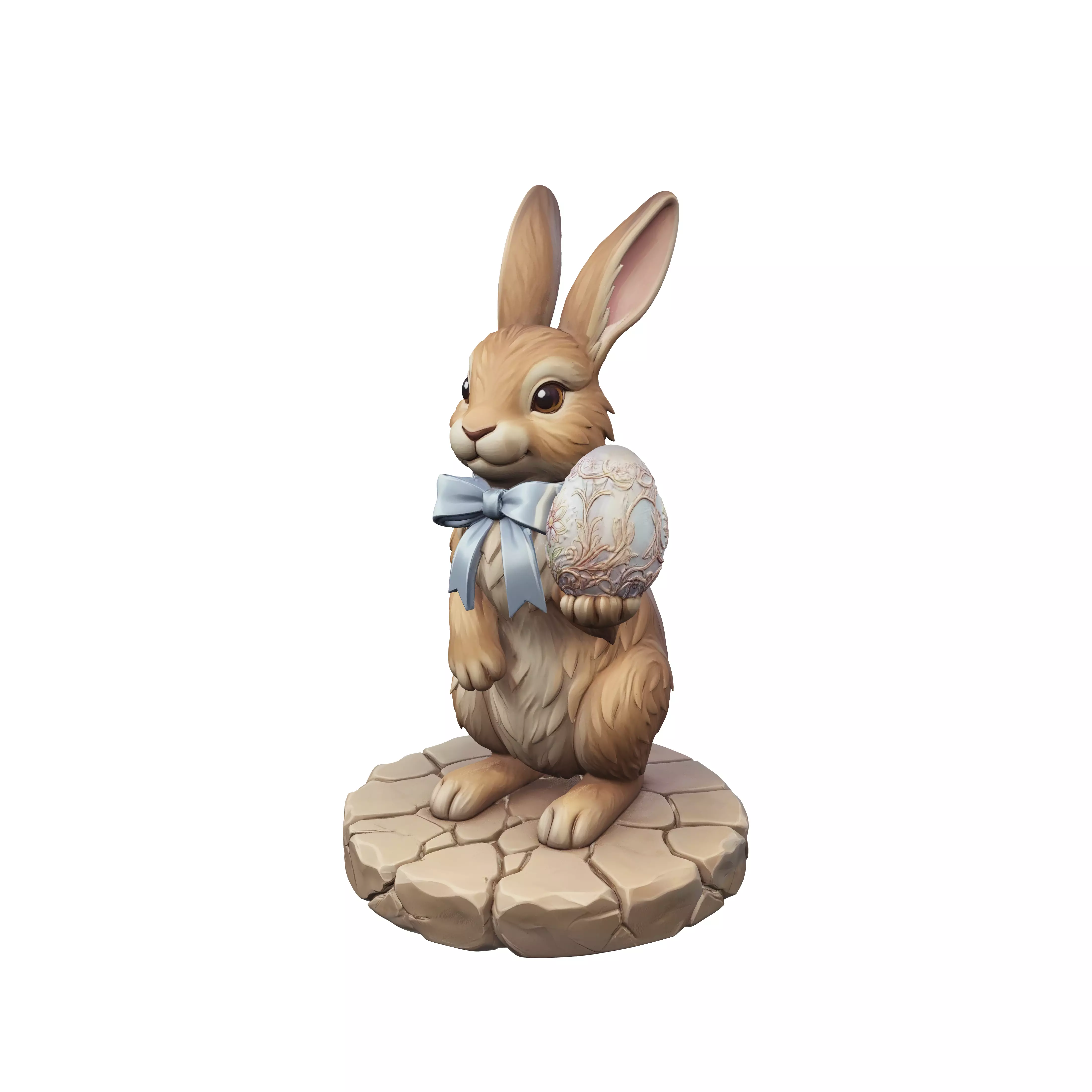 Easter Bunny with Decorated Egg EasterEgg2026 3D model