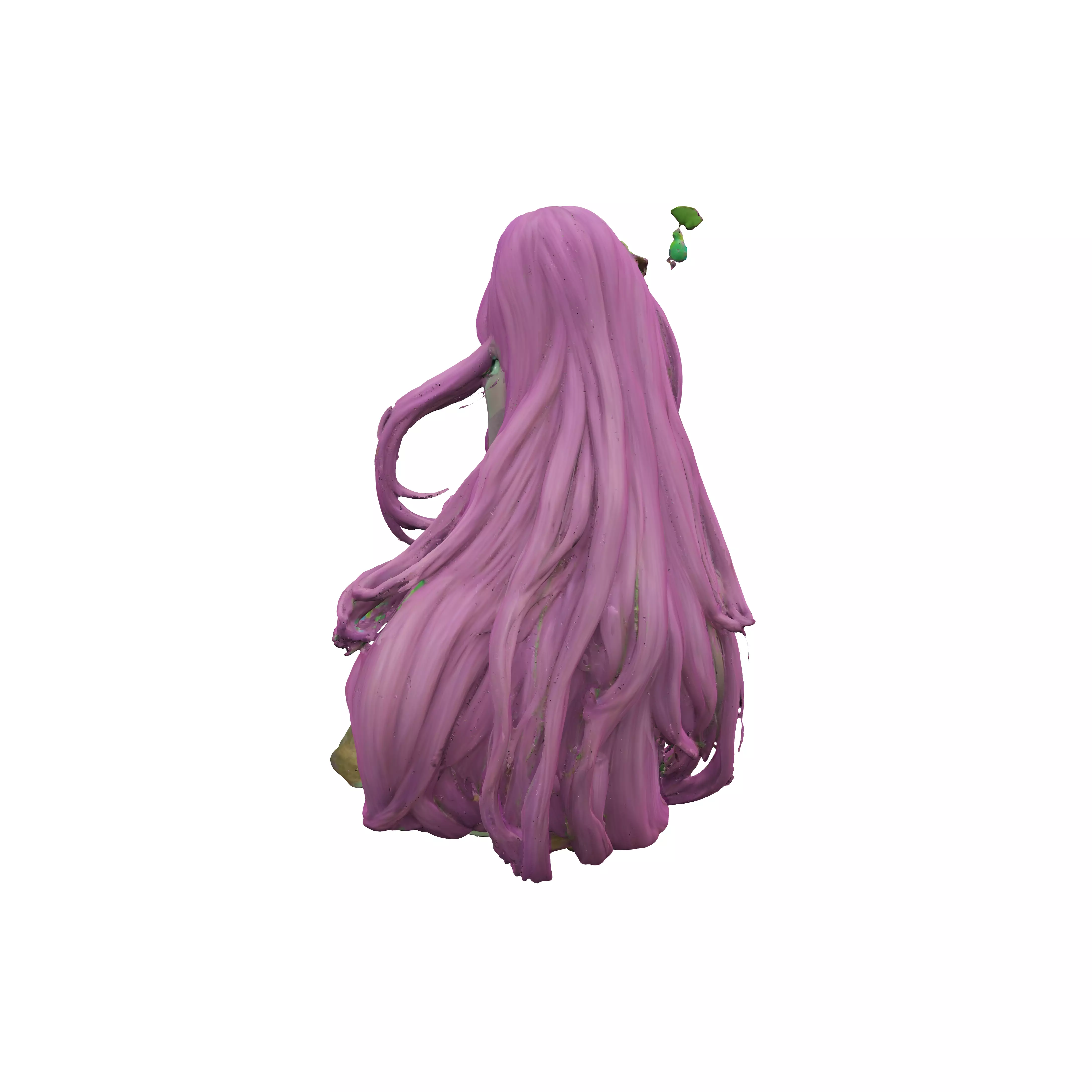 Generate a cute and childlike 3D Rapunzel digital 3d art large 3D model