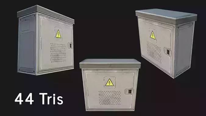 Utility Box Low-poly 3D model