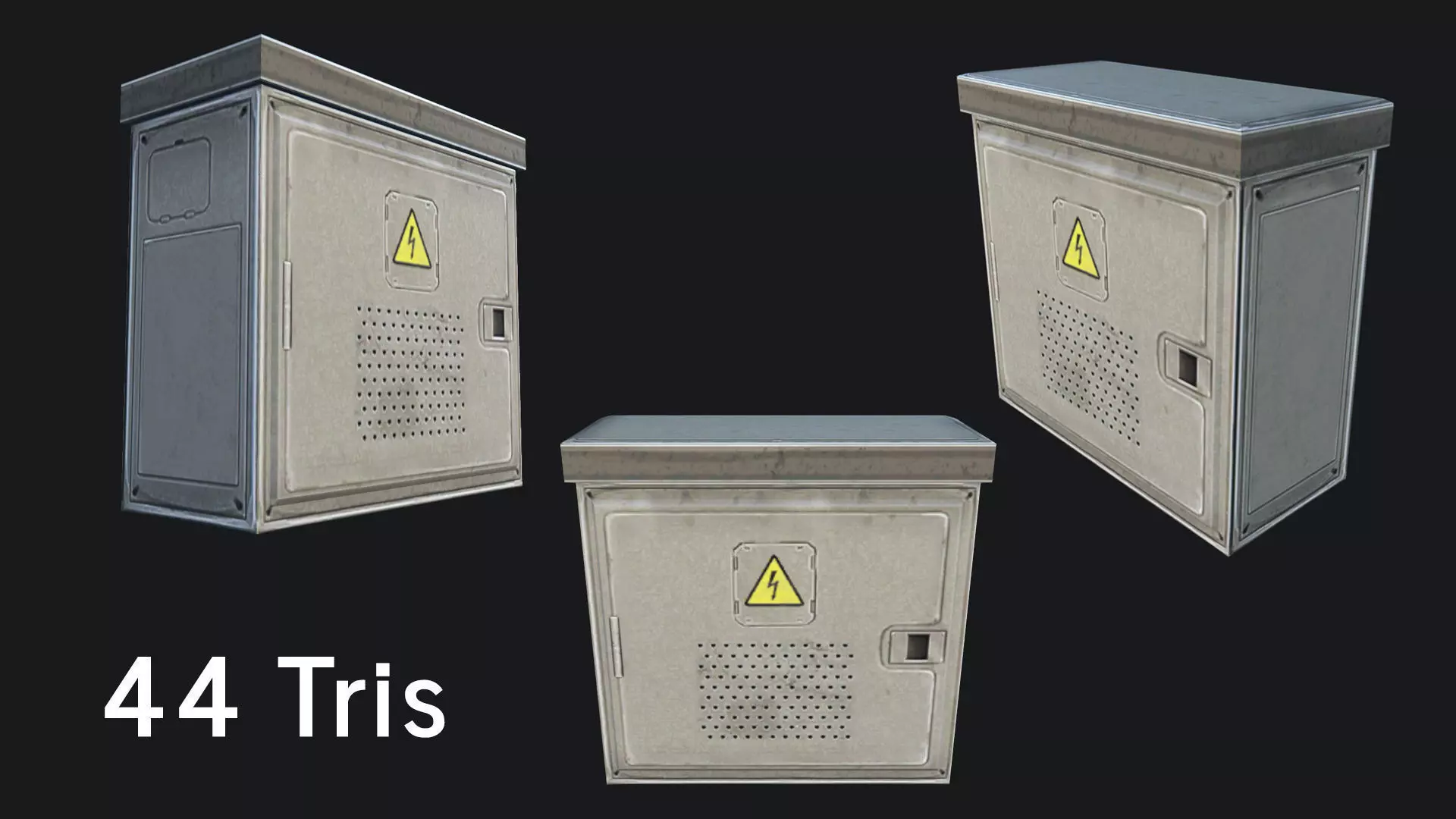 Utility Box Low-poly 3D model