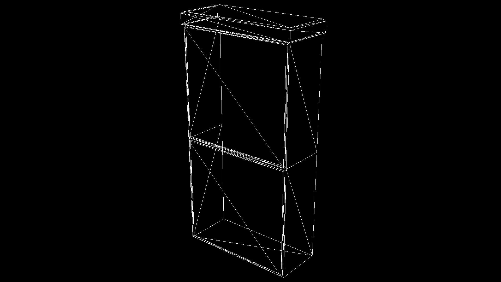 Utility Box Low-poly 3D model_3
