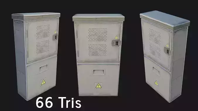 Utility Box Low-poly 3D model