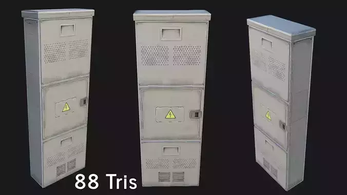 Utility Box Low-poly 3D model
