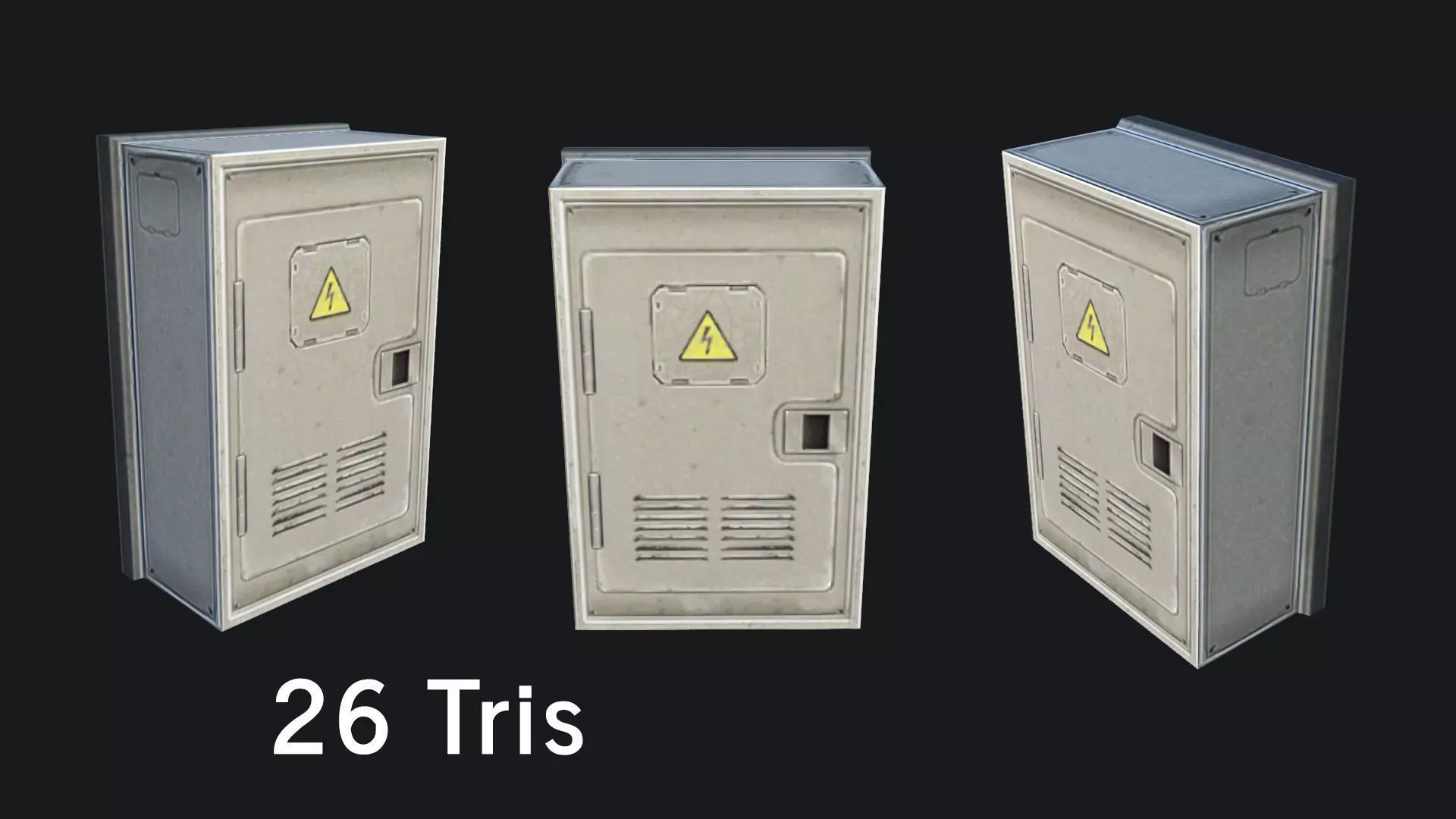 Utility Box Low-poly 3D model