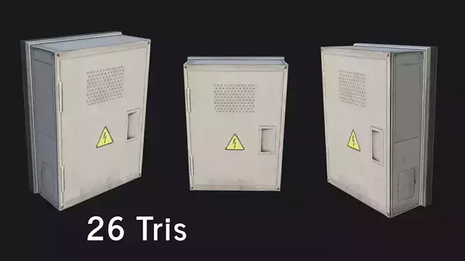 Utility Box Low-poly 3D model