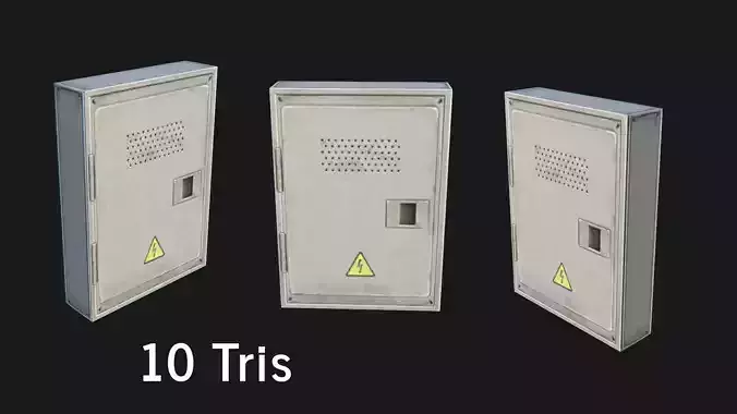 Utility Box Low-poly 3D model