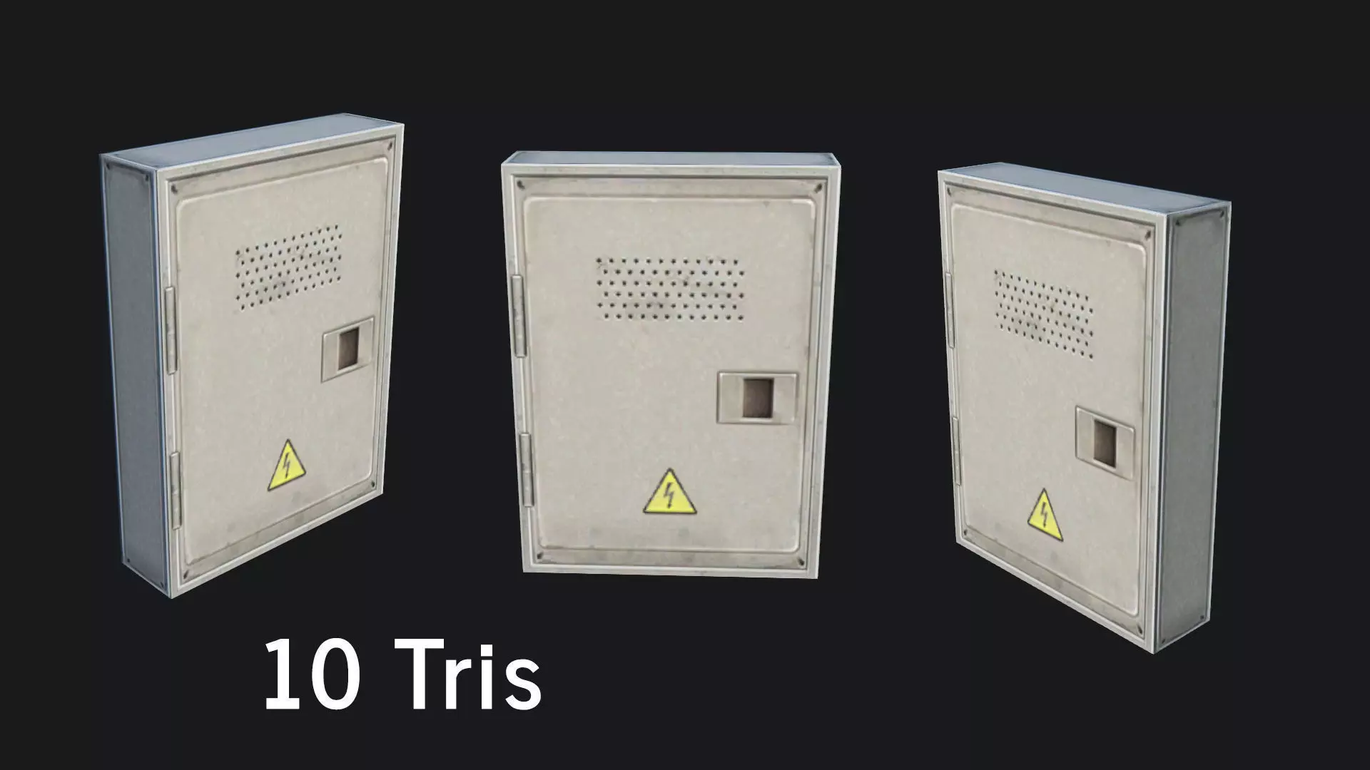 Utility Box Low-poly 3D model_0