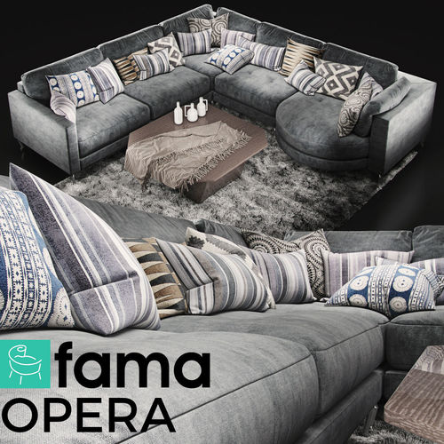 Sofa Fama Opera 3D model