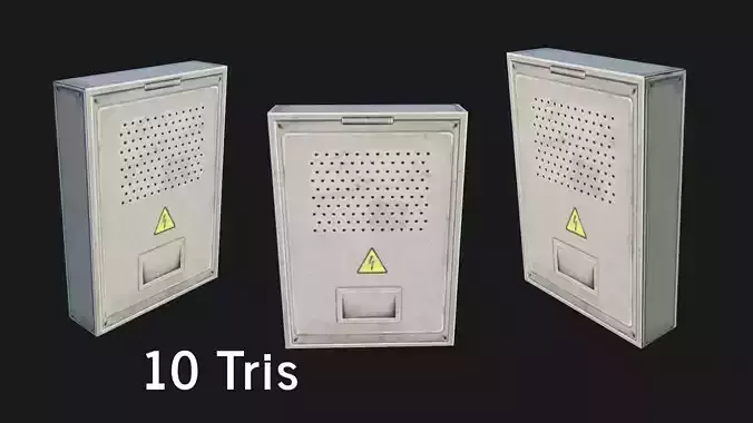 Utility Box Low-poly 3D model