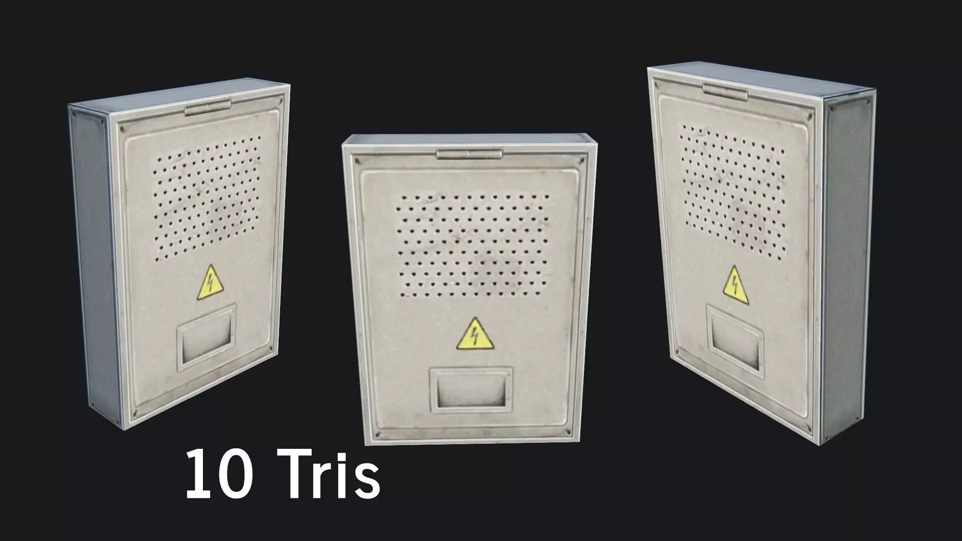 Utility Box Low-poly 3D model