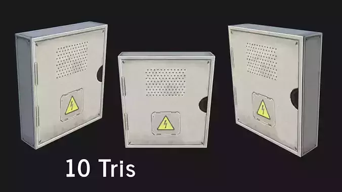Utility Box Low-poly 3D model