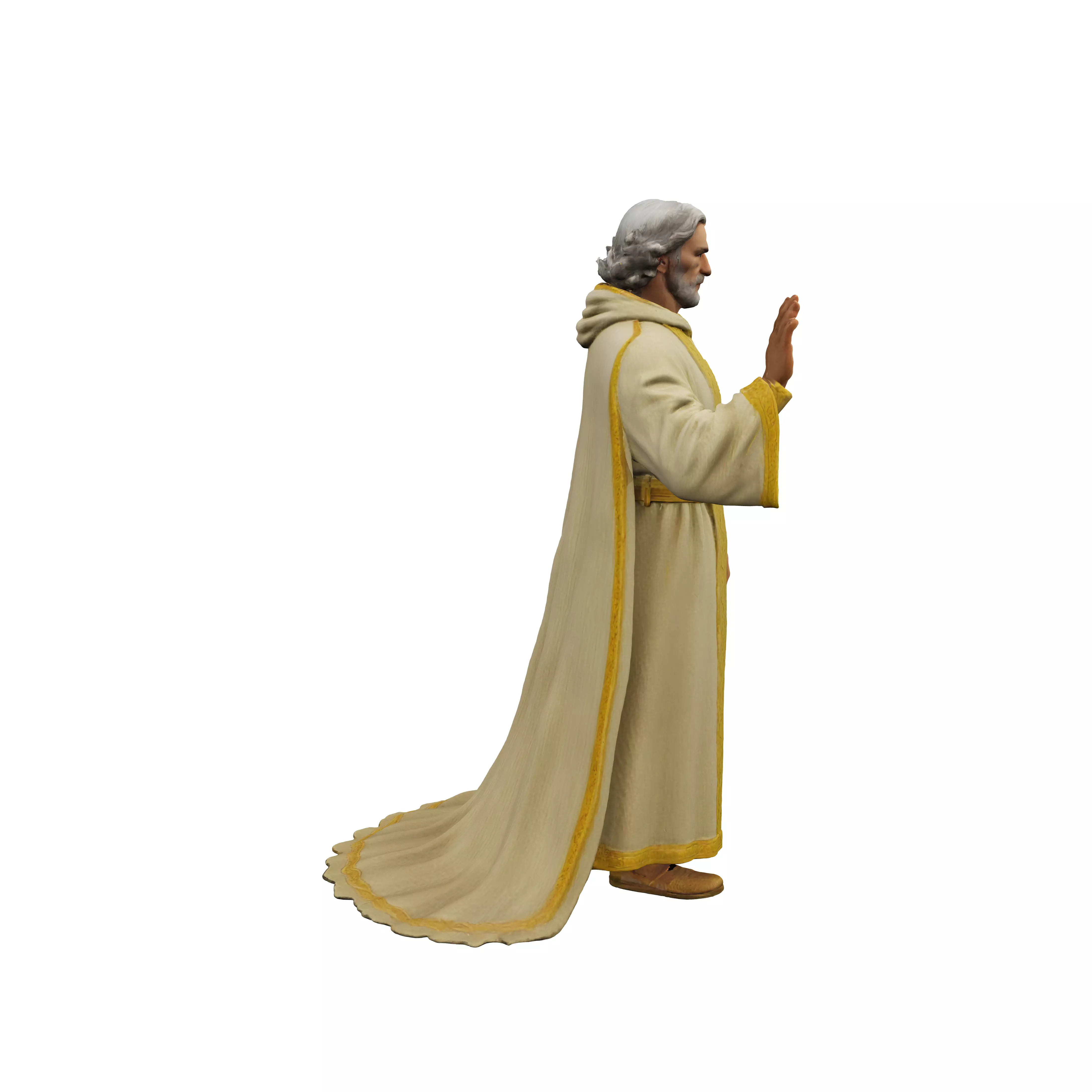 Elder Sage in Robes 3D model
