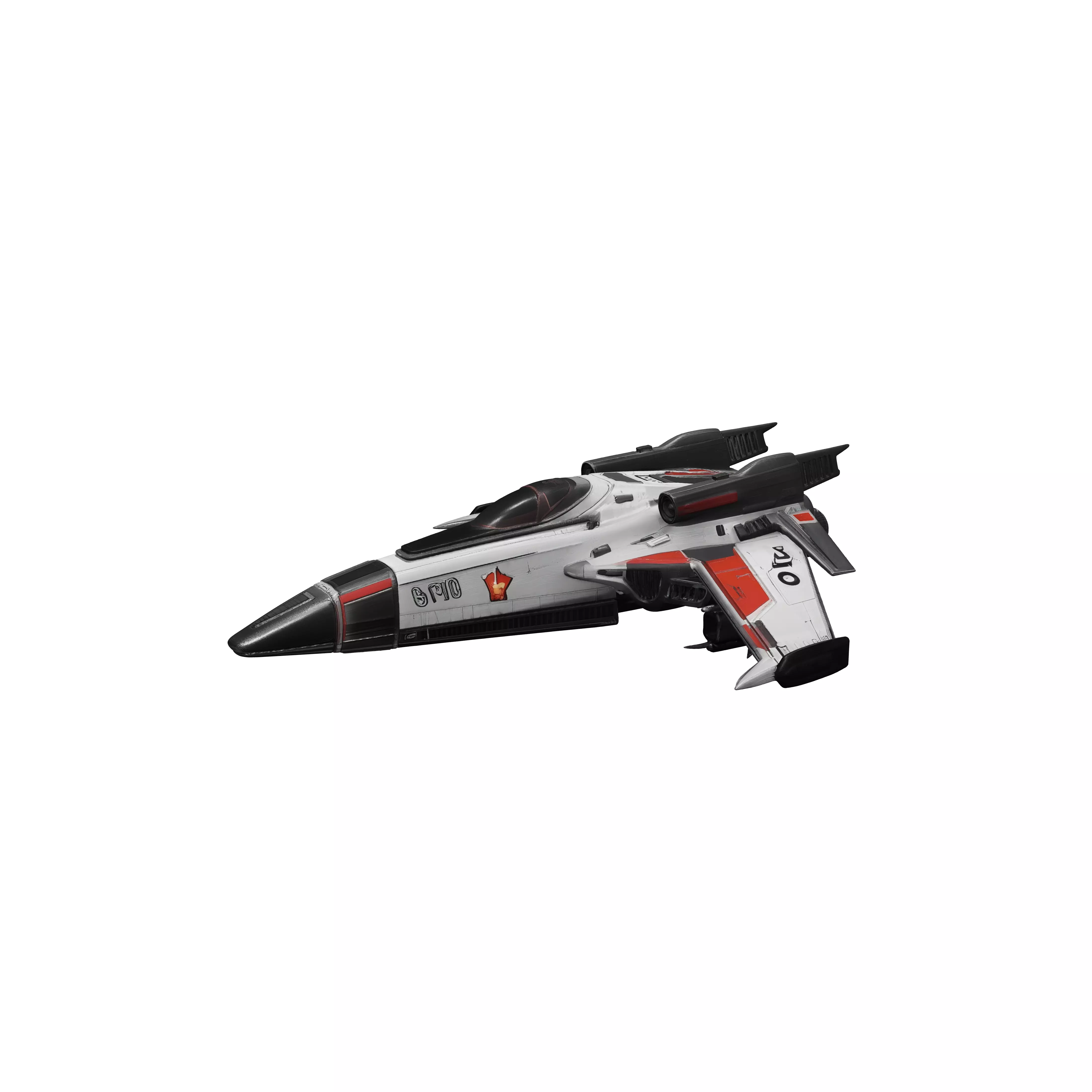 Crimson Viper Interceptor 3D model