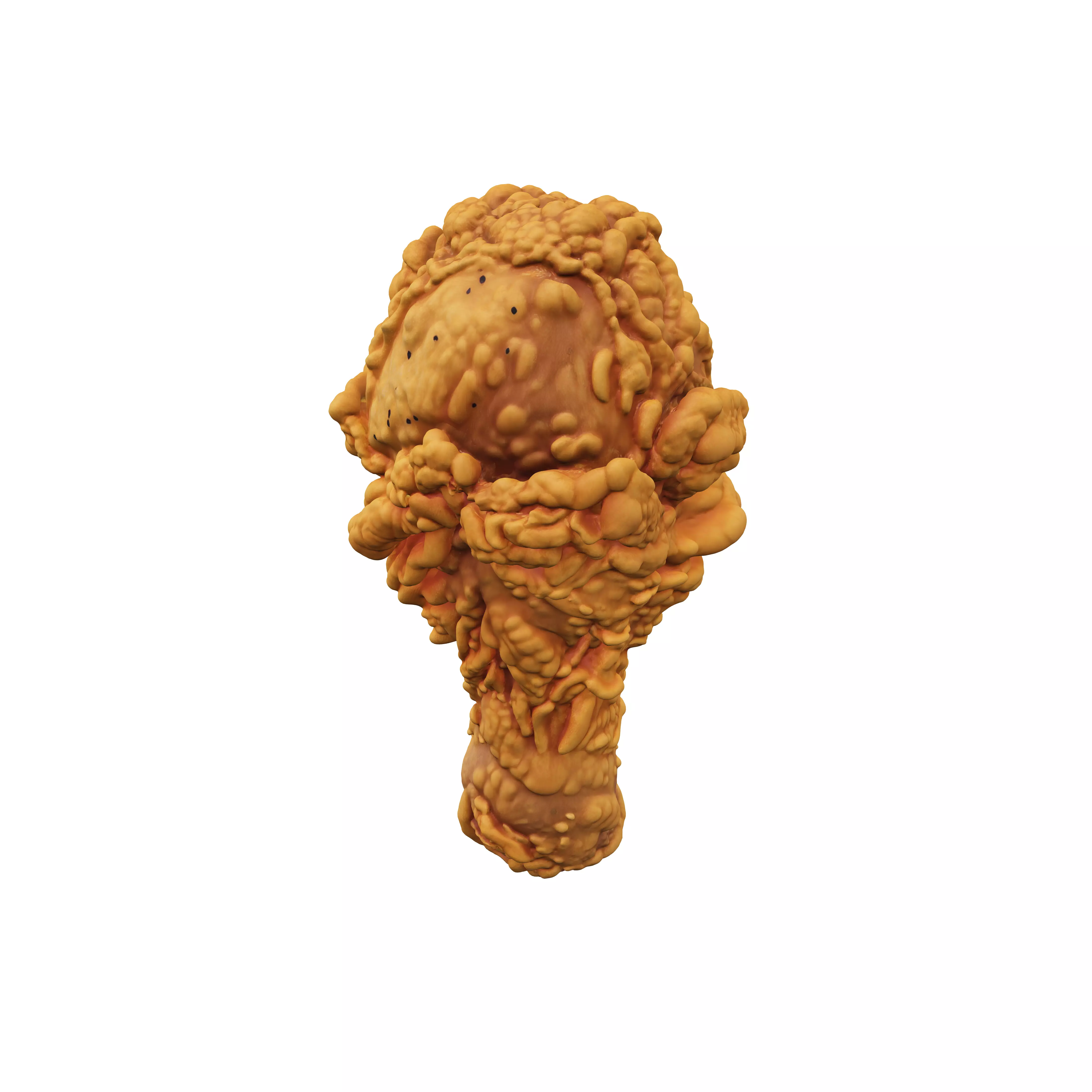 Crispy fried chicken drumstick 3D model