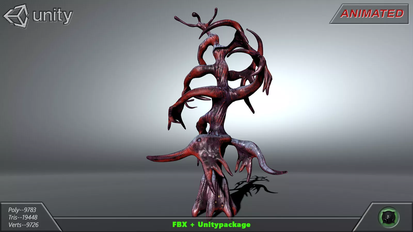 Alien flora 47 Low-poly 3D model