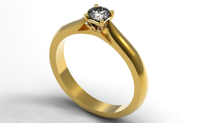 Engagement Ring 3D print model