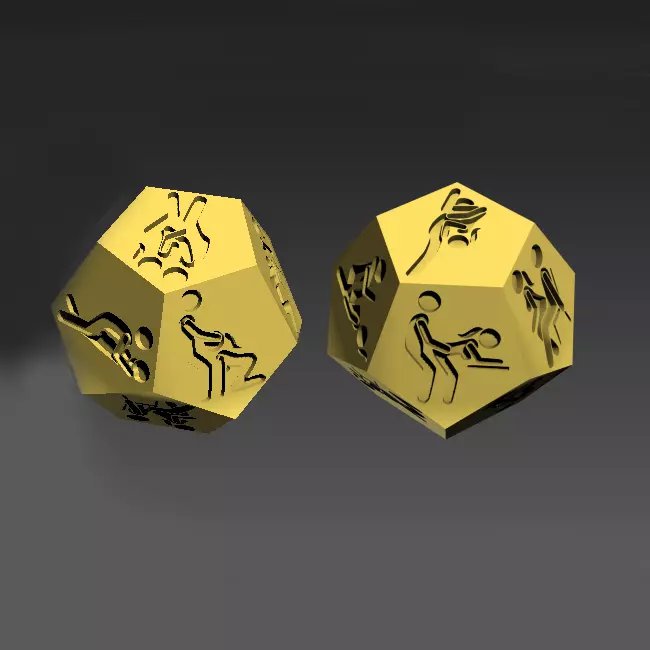 positions dice 3D print model
