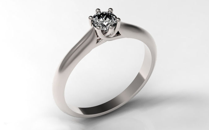 Engagement Ring 3D print model