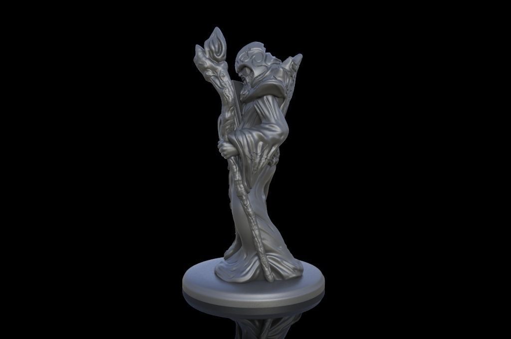 Arcane Wizard 3d Printable miniature 3D print model_5