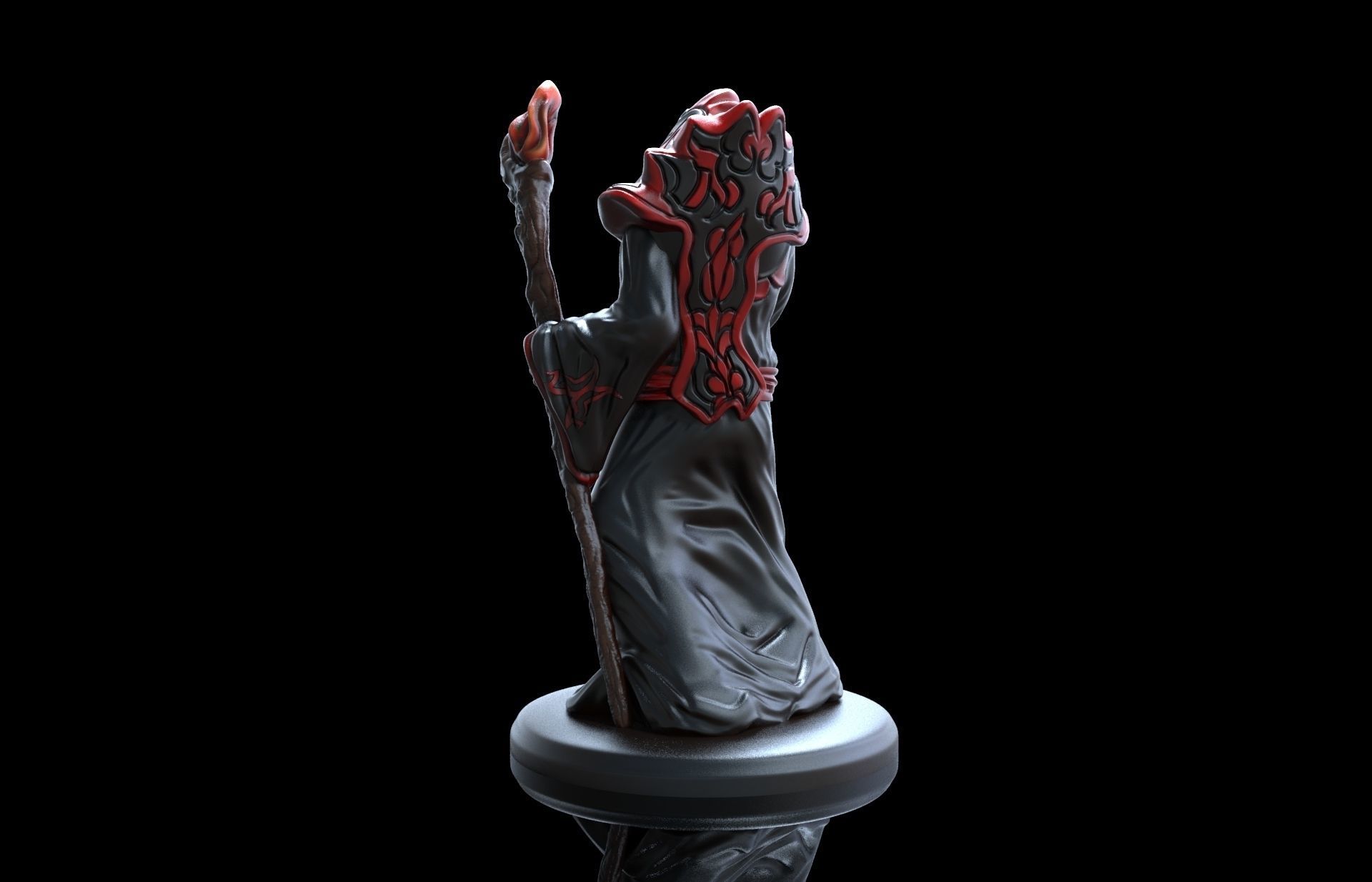 Arcane Wizard 3d Printable miniature 3D print model_3