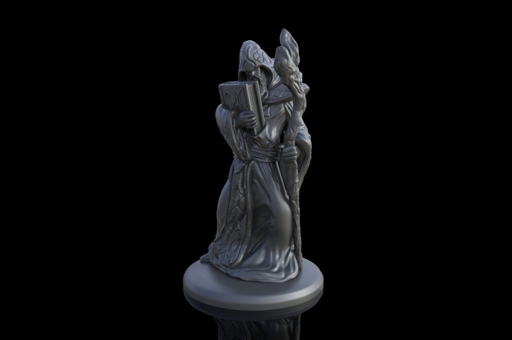 Arcane Wizard 3d Printable miniature 3D print model_6