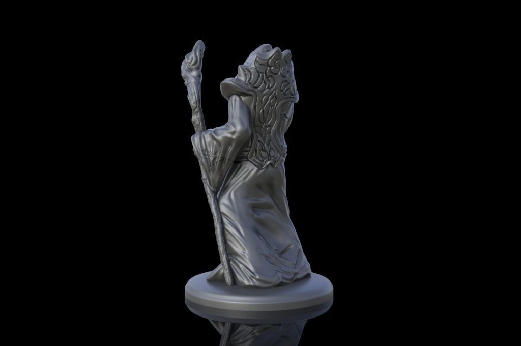 Arcane Wizard 3d Printable miniature 3D print model_4