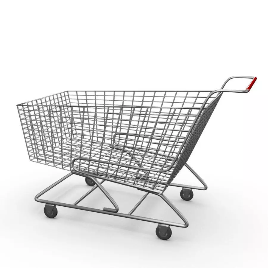 Shopping Cart Free 3D model_0