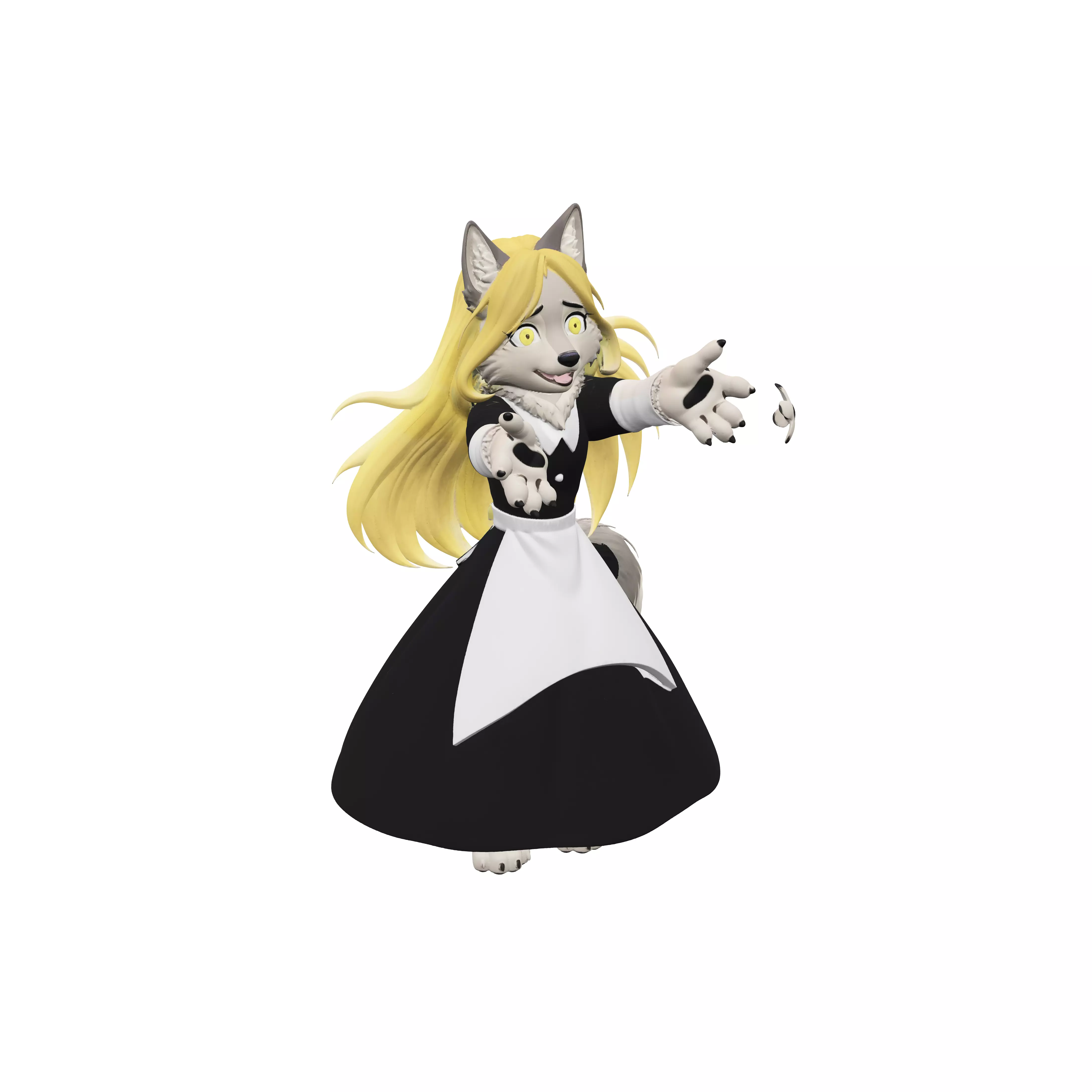 Embrace of the Wolfmaid 3D model