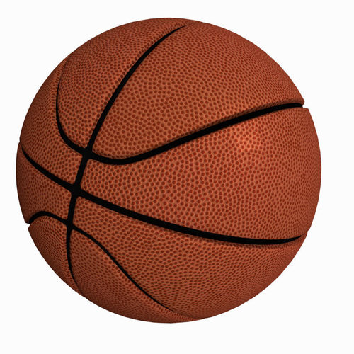 Basket Ball - Spalding style Low-poly 3D model