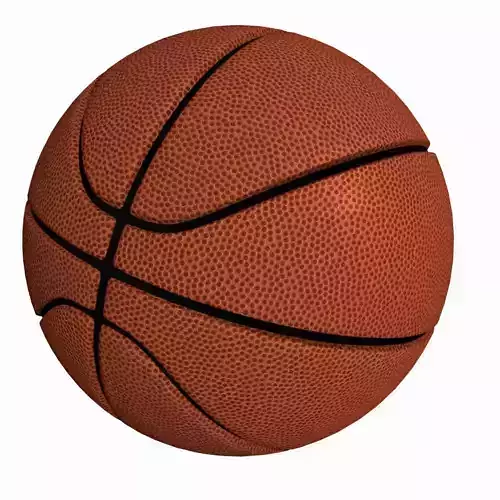 Basket Ball - Spalding style Low-poly 3D model