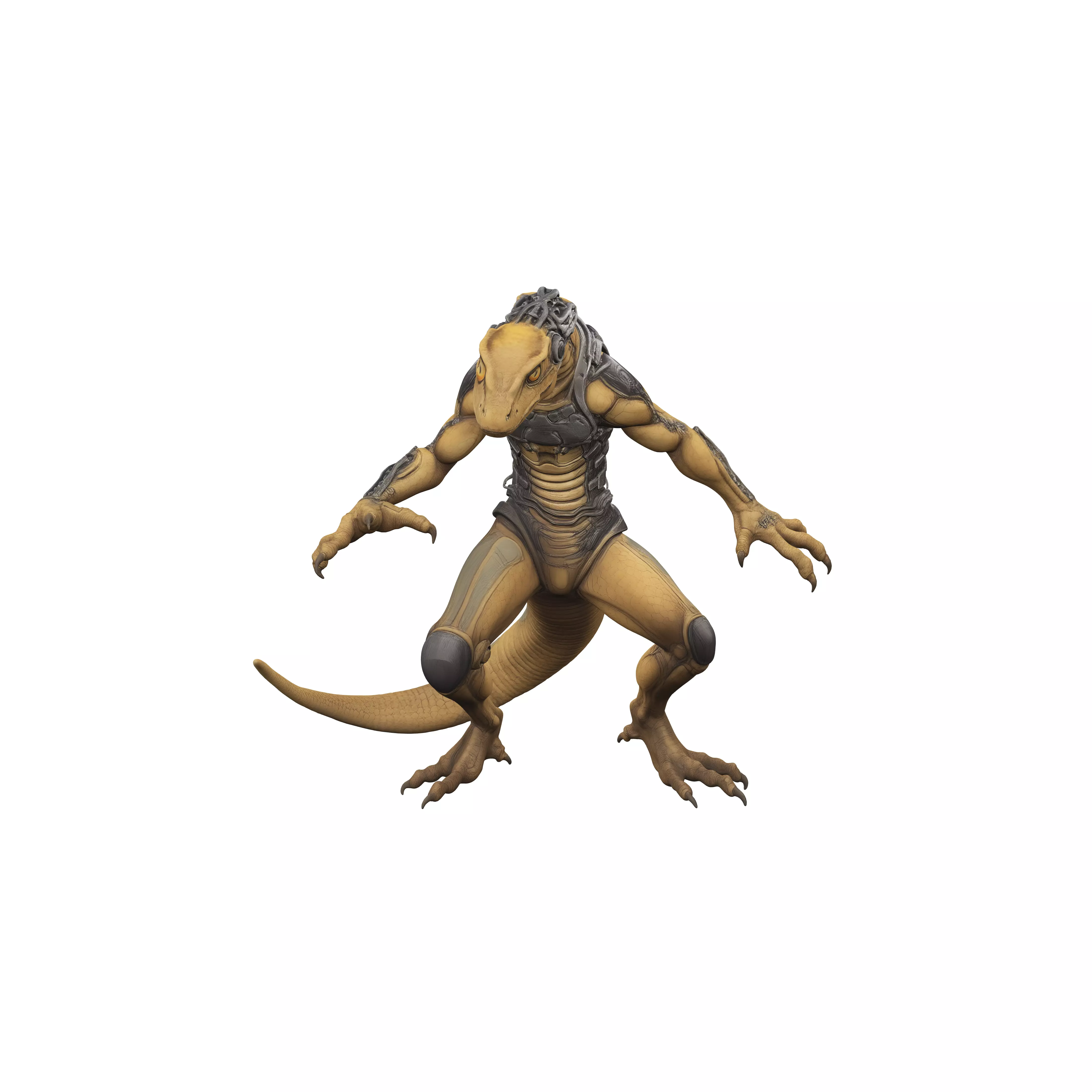 Cyborg Salamander 3D model